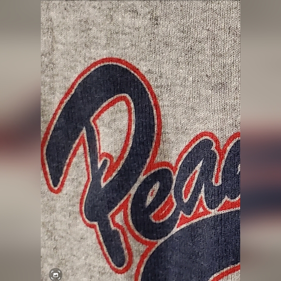 Vintage 90s PEANUTS Snoopy Babydoll Ringer T Shirt Top M/L Grey - Picture 4 of 6